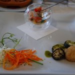 ココ・ファーム・カフェ - （魚料理）「甲州F.O.S.をひきたてる真鯛のスモークのカクテル」