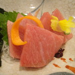 和風花紋 - 地元産本鮪中ﾄﾛ刺身2