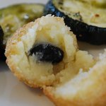 ココ・ファーム・カフェ - （魚料理アップ）クロケットの中身は丹波黒豆を煮詰めたものが入っていました。