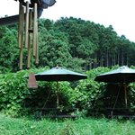 ココ・ファーム・カフェ - タクシー乗降場所あたりです。