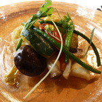 ラ・ターブル・ド・トリウミ - 前菜③秋の野菜といろいろ茸のグレック