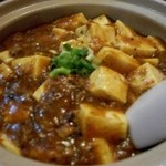 珍味苑 - 　　セットの麻婆豆腐