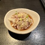新潟肉と海鮮・50種の地酒 つるまる - 真鱈の白子ポン酢(お通し)