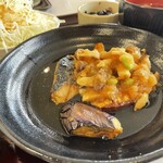 食堂しなの木 - 焼きサバときのこのおろしポン酢かけ