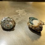 神戸牛 個室 ステーキ 吉祥 - 鮑の鉄板焼き