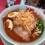 ラーメン山岡家 - ウルトラ激辛ラーメン。白髪ネギ増しー