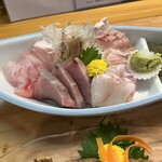 割烹 魚仙 - お刺身盛り合わせ