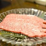 大井町銭場精肉店 - 尾崎牛のみすじ。キラキラ。