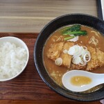 丼と麺 井ノ一番 - 味噌カツら～めん+小ライス