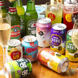 【台湾ビール・海外瓶ビールなど含む】単品飲み放題もご用意♪
