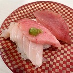 Uo Bei Chiba Nyu Taun Ten - 【三貫盛と肉フェア】
                        まぐろ三昧 3貫 380円