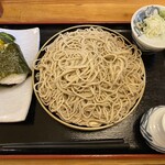 Soba Dokoro Otaru - もりそば大盛とかつおのおにぎり