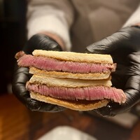 焼肉牛印 銀座店 - シャトーブリアンステーキサンド