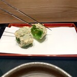 てんぷら 近藤 - 今回は種あんまり入ってなかったな...（種が美味い）