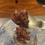 焼肉牛印 - キャビアの塩気がいいアクセント