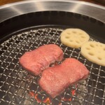 焼肉牛印 - 分厚いタンとシャキシャキれんこん
