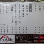 麺屋 菜々兵衛 - 夜メニュー