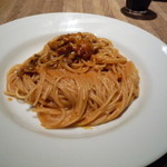 ぢりお - ウニのパスタ、麺とソースのからみよし