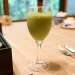 花仙庵 仙仁温泉 岩の湯 - 小松菜のジュース