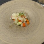 アル・ケッチァーノ  - （2023/8月）北寄貝と夏のカラフル野菜のリゾット