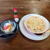 モカコーヒー - ●エビドリアランチ　980円
流石にドリアで大盛りは無いかなあ❔
しかし言ってみるのは無料❔（笑）

「ドリアの大盛りって出来ますか❔」と話してみたら
「出来ます！」とのこと
●ドリア大盛り　100円