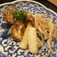 和処 つち谷 - フグ、うど、白エビのてんぷら