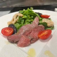 mahoroba 鉄板 心斎橋 - 淡路ビーフリブロースのカルパッチョ