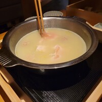 鶏料理 清水 - 熟選鶏しゃぶしゃぶ