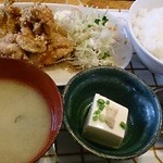 丸屋 - 唐揚げ定食