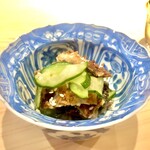 味ひろ - 鱧の皮と胡瓜の酢の物　その歯応えが堪らない