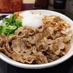 松屋 - 鶏肉コンボ牛めし(ライス大盛)つゆだく 810円