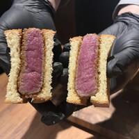 焼肉 うしみつ 恵比寿本店 - ヒレ肉のブリオッシュカツサンド！！