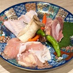 食鶏 しまや - 地鶏ひな鳥6種盛合わせ