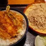 Tendon Tenya - 天丼500円と、蕎麦セット300円☆(子蕎麦だと200円☆)