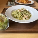 N's cafe - 海老のジェノベーゼパスタ