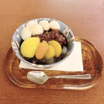 Naniwaya cafe - 白玉あんみつ