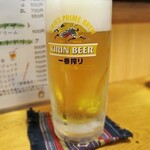 たぬき - まずはビール