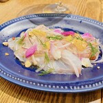 Taverna frico - 鯛のカルパッチョ　ハーフ