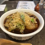 茅場町 長寿庵 - かき揚げ(8月)