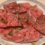 京城園 - 上ロース2,640円
            牛ロース肉、最良部の味付け