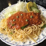 メロディー - やや酸味の効いたソースを絡めて頂く。