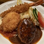 ぶどう亭 - Aセットのコロッケをカニクリームコロッケに変更