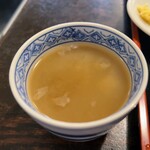 手打そば小川 - 蕎麦湯