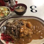 Tabuchi - カレー&牛丼Ｗ盛り合わせ
