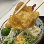 丸亀製麺 - 【2023.9.26(火)】冷タル鶏天ぶっ掛けうどん（並盛）890円→860円の鶏天