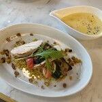Riberutepathisuriburanjeri - 夏野菜とチキン・キヌア・コーンスープ