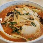 ぎょうざの満洲 - 旨辛菜麺（1.5玉）