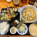 キッチン ムロオカ - 室岡定食（もつ煮普通盛り）