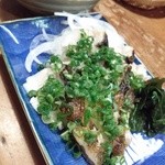 割烹田中 - ウツボのタタキ　840円