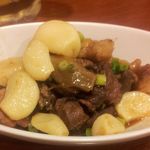 養老乃瀧 - 鶏もつとにんにくのうま煮300円